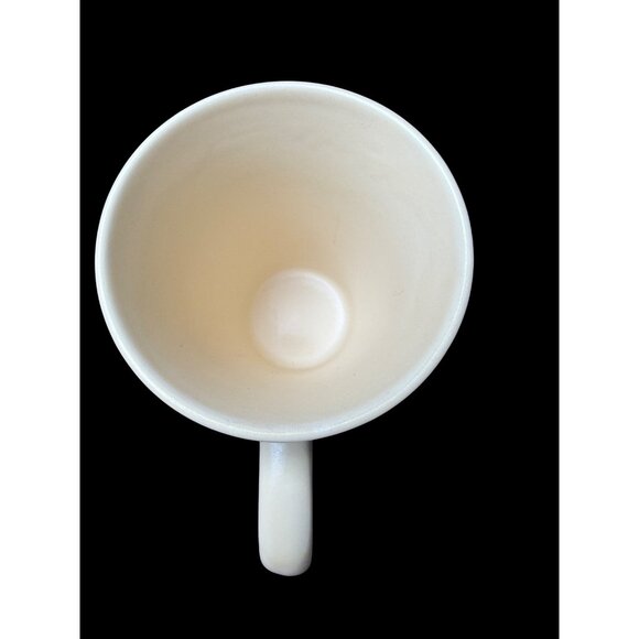 2001 California Pantry Handcrafted Ceramic Mug Blue & Sand Color Block Design - Picture 7 of 7